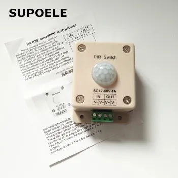 DC028 DC12V-60V 4A PIR Infrared Motion Sensor Light Switch