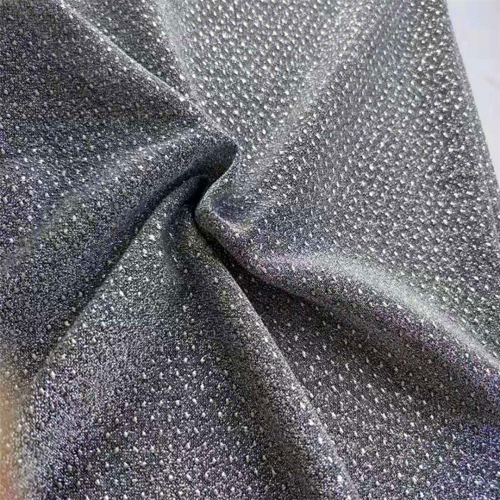 Tissu à tricoter poly métallisé