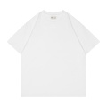 Logotipo Impressão gráfica em branco Camiseta unissex de algodão