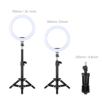 Zomei 10'' RGB Ring Light - Adjustable LED Photography Studio Light with Tripod Stand