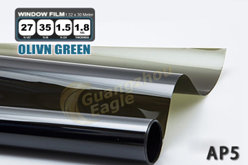 Olive Green 1.8mil VLT 27% Removable Car Window Film