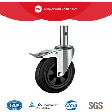 America Style Total Lock Scaffolding Caster(Rubber wheel & PP core)