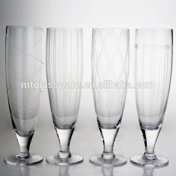 2015 New High quality glass beer glass with bottom,pilsner glass