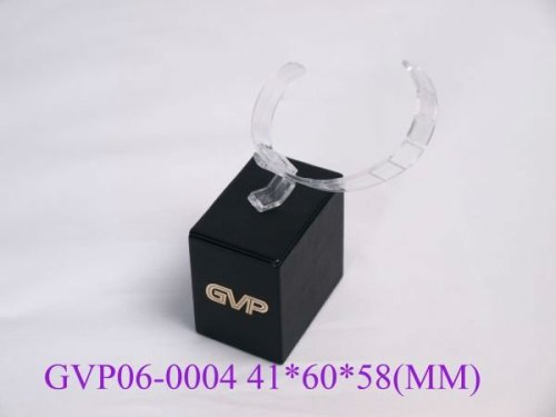 Fashionable plastic watch stand with C-ring