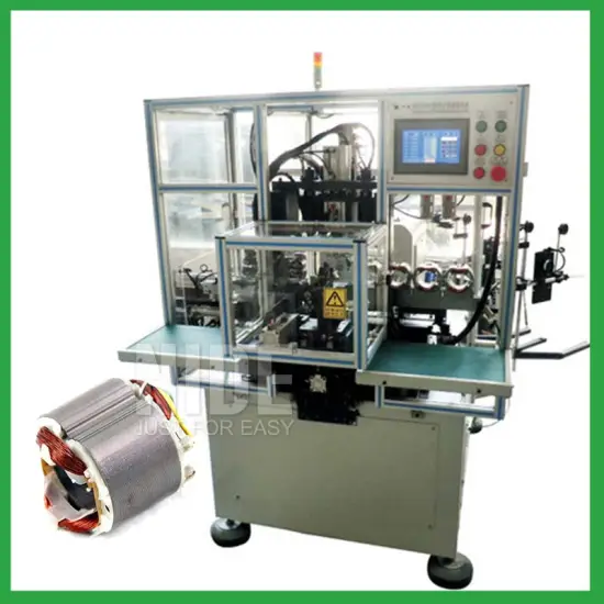 Automatic two poles stator coil making machine
