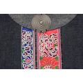 Yi-Stil İşlemeli Denim Tote Çanta