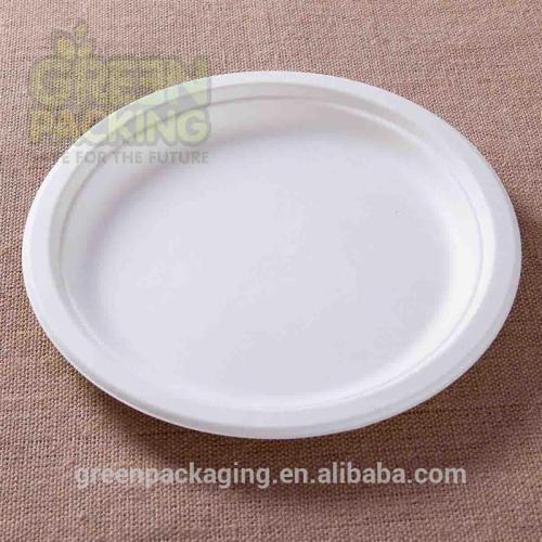 9 inch sugarcane compostable plates