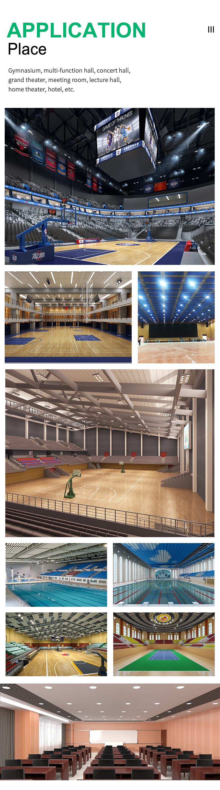 Grooved aluminum acoustic panel