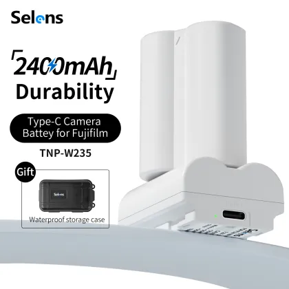 Selens TNP-W235 Type-C Camera Battery 2400mAh for Fujifilm Outdoor Photography