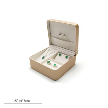 Wholesale PU Leather Jewelry Boxes with Custom Logo Printing