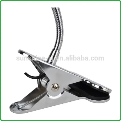 Portable Wired LED Bule Clip Lamp Flexible Clip Night Light