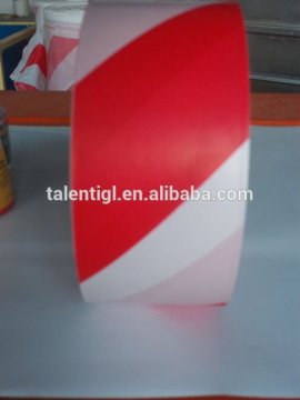 Non Adhesive PE Warning Tape red white pe warning tape Road safty