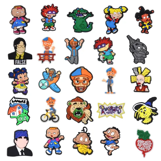 PVC Shoe Accessories: Soft Rubber Charms for Blippi Styled Shoes