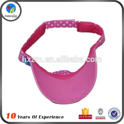 custom kids little girl sun visor caps