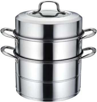 Stainless Steel 3 Layer Composite Bottom Steamer Pot