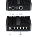 6 Gigabit Ethernet RJ45 J1900 Penghala Firewall Fanless