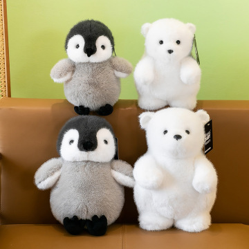 CE -certifierade Little Penguin &amp; Polar Bear Plush Toys: Mysiga barns sömnkuddar och lugnande gåvor till grossisttillverkare