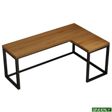 Elegante 3 pernas em forma de madeira sólida l em forma de mesa