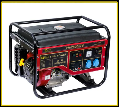 Low Noise Power Supply 5000w Gasoline Generator 