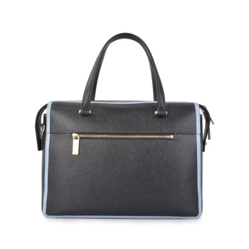 Carryall Designer Italian Leather Top Zip Work Bag