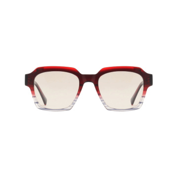 Modedesigner Square UV400 Acetat polarisierte Sonnenbrille