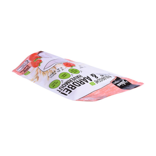 Resealable stand up bags with zipper for oats snack