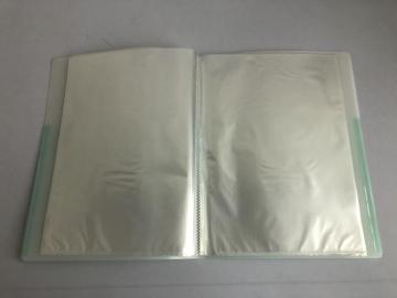 Transparent clear identification display book