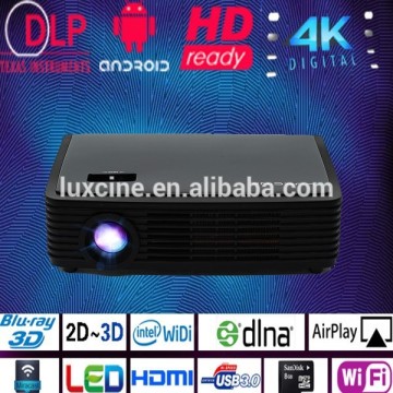 Black 1500 Lumens Portable 2205P Home Theater Bluray 3D DLP Projector 1280*800