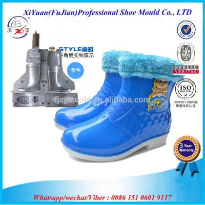 PVC jelly two-color winter cotton-padded shoes molds