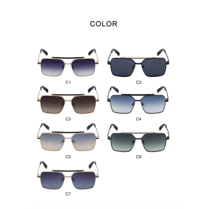 Trendy Luxury Brand Metal Frame Vintage Sunglasses with Custom Logo