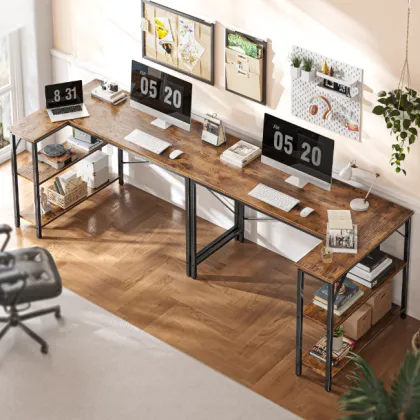 SAMKAI DNZ-11 Metal Black Computer Desk