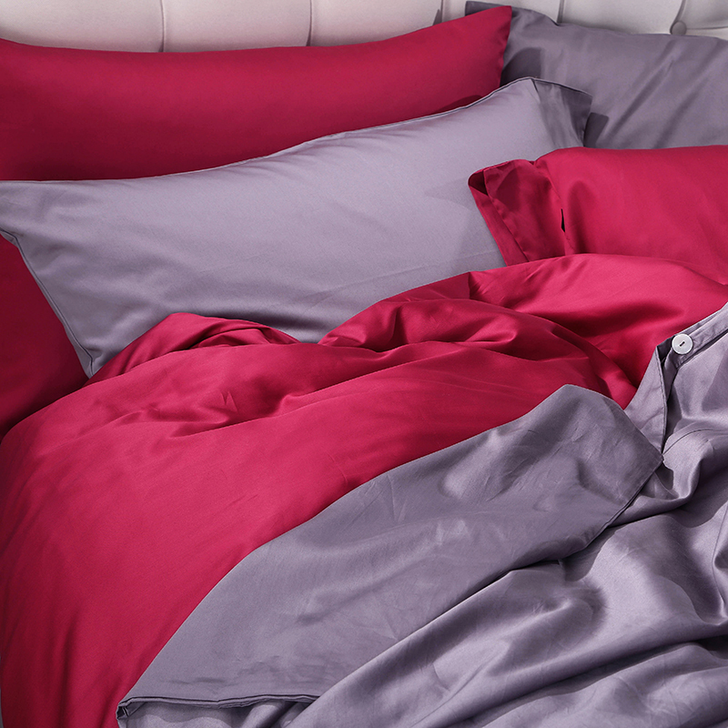 Cherry Red 4 PCS 100% Egyptian Cotton Bedding Sets
