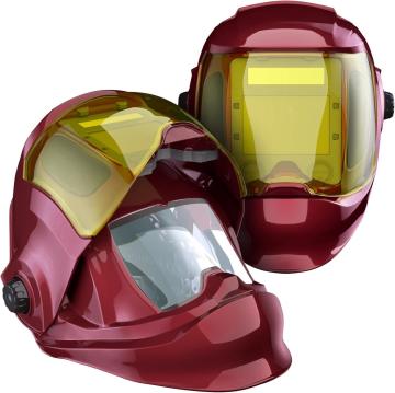 Auto-Darkening Solar-Powered Welding Helmet with True Color Display