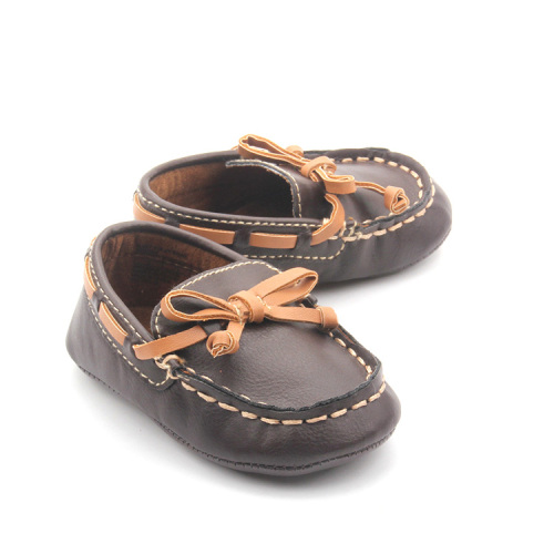 Scarpe prewaiker a forma di nave scarpe casual in pelle per bambini