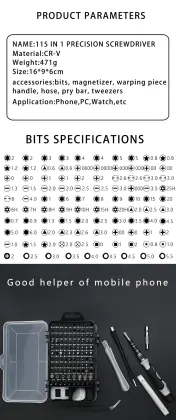 Repair Kit Tools Precision Screw Driver Tool