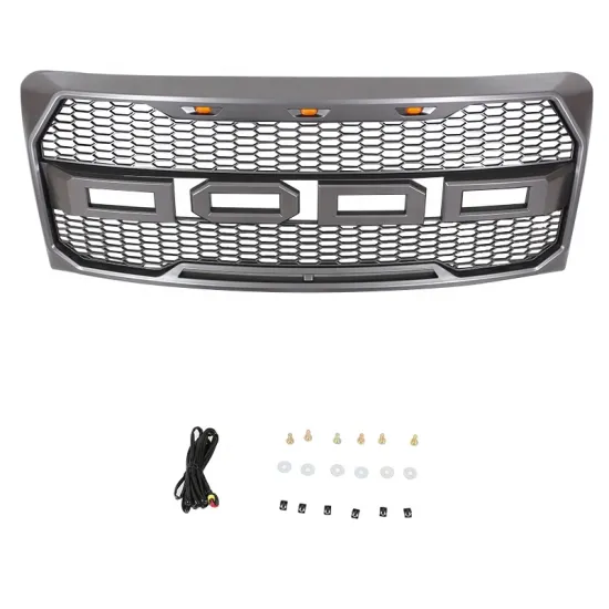 Aftermarket Replacement ABS Plastic Front Grill for 2009-2014 Ford F150 Lobo