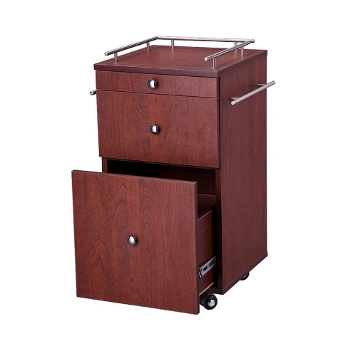 Convenient salon tool storage cabinet