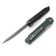 Rustfrit stål foldningskniv med G10 håndtag taktisk krybskytter campingkniv Tilpasset OEM -support