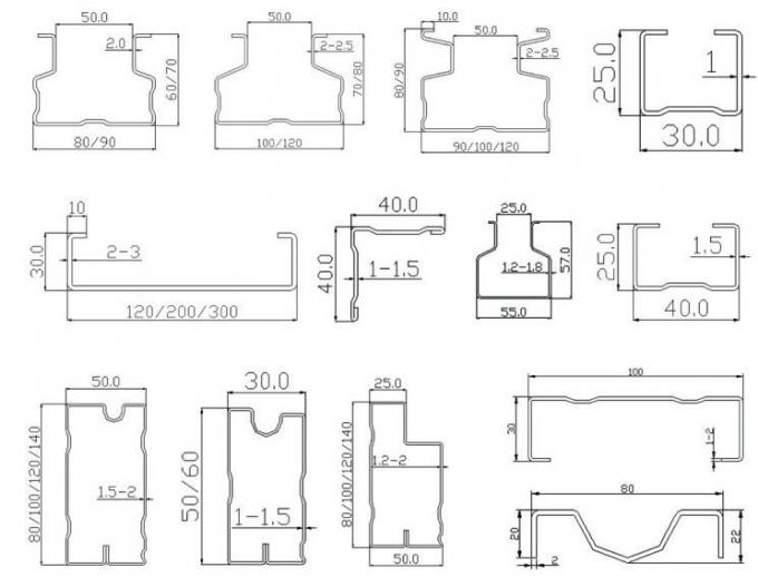 Storage Shelf Rack Roll Forming Machine 1