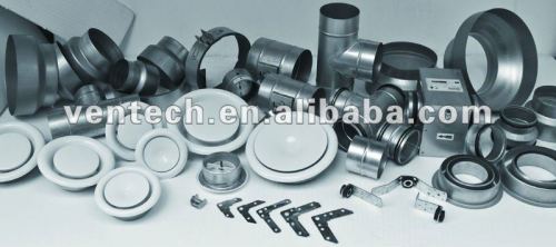 duct accessories/disc valve/flange/flange corner/flange clamp/reducer/round volume control damper/ back draught damper