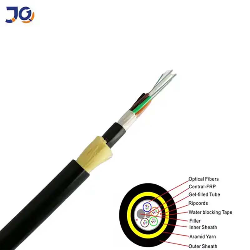 span100m double jackets 24 cores ADSS fiber optic