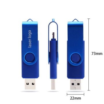 Cắm máy tính di động đầy màu sắc xoay que USB