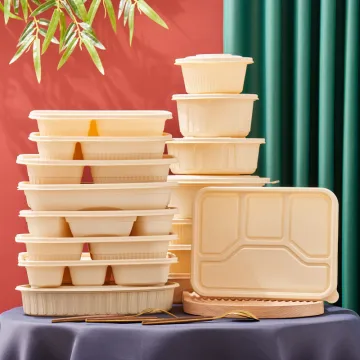 Corn Starch Packaging Container - Eco-Friendly Corn Starch Lunch Box