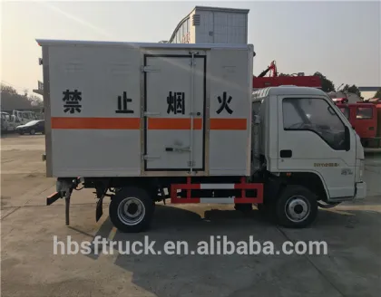 Mini LHD Dangerous chemicals transport van vehicle use for transport explosive materials