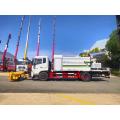 Multi-function dust suppressor truck with snow removal roller