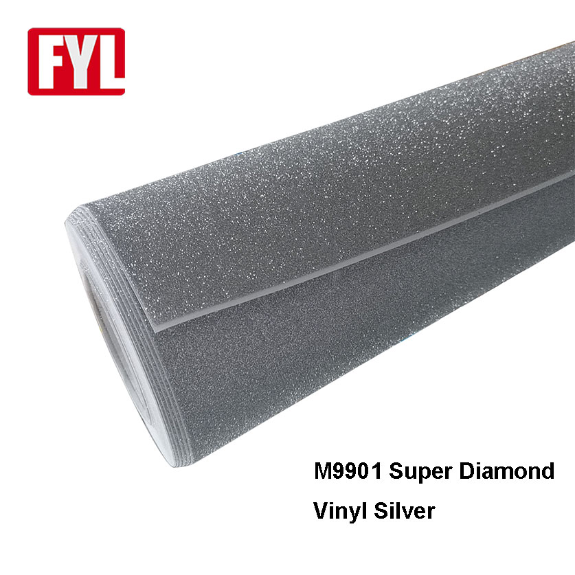 Super glänzender Glitzer Diamond Stone Vinyl Wrap
