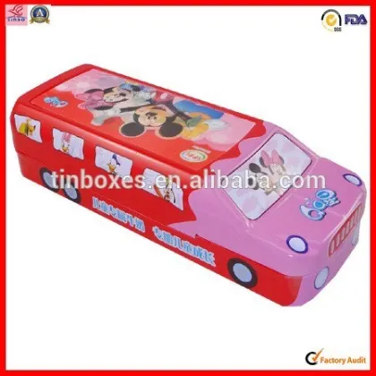big bus shape nougat tin box