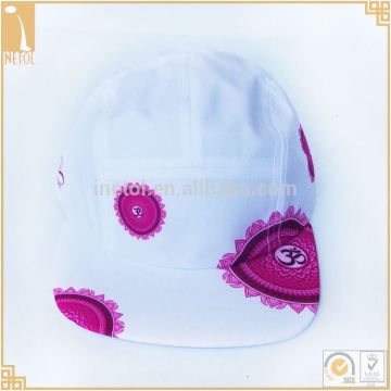 Wholesale printing white fashion 5 panel 100% cotton custom funny snapback cap cheap