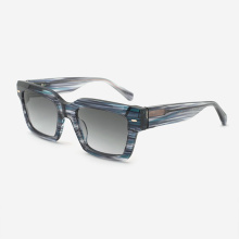 Retro Square Acetate Unisex Sunglasses 24A8296