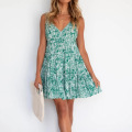Short sleeved puff sleeve mini skirt